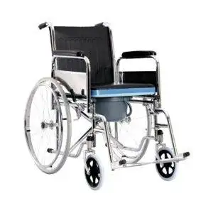 OH 682 – Wheelchair Commode with Removable Arm & Footrest