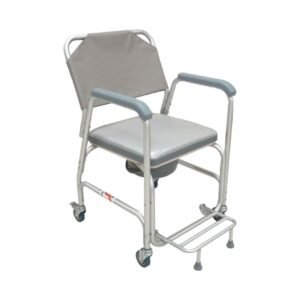 OH 699L Lightweight Aluminium Commode Chair with 2" Wheels