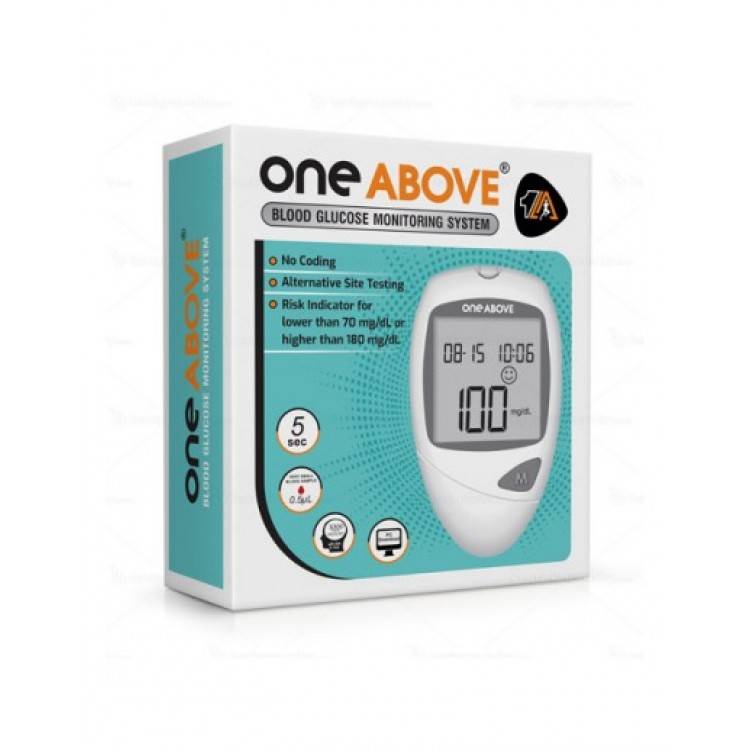 One Above Glucometer with 25 Strips Free