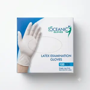 Oceanic Gloves Latex Examination Gloves