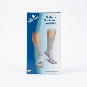 Flamingo Diabetic Socks with Anti-Skid